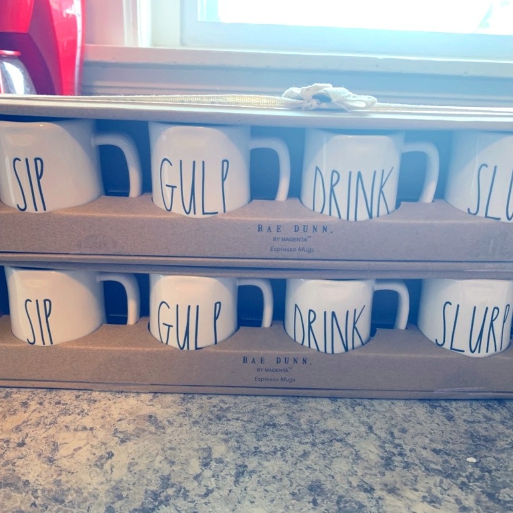 ONE set rae dunn new mini espresso mugs